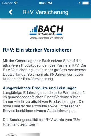 R+V Generalagentur Stefan Bach screenshot 4