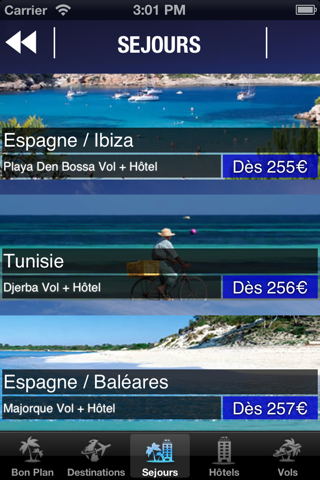 Vacances 360 - Bons plans voyages, séjours, hôtels et vols (promos, ventes flash, dernières minutes,...) screenshot 4