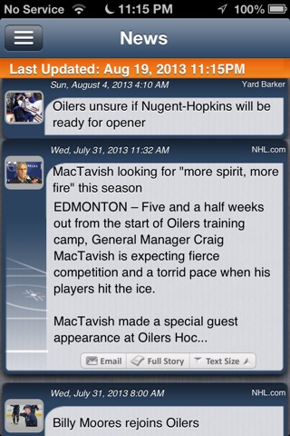 Edmonton Hockey Live screenshot 4