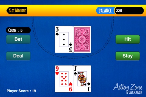 Action Zone Casino Slots Machine - Vegas Progressive Edition with Blackjack, Video Poker, Bingo and Solitaire screenshot 2