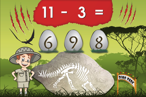 Dinosaur Park Math Lite screenshot 3