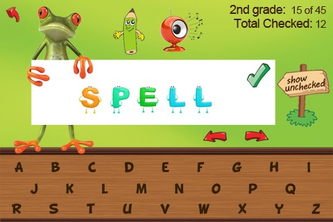 A Sight Words Read and Spell app with checkmark and review - FREE screenshot 3