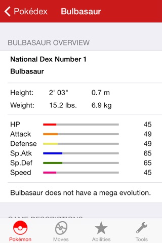 Ultimate Pokédex for Pokémon screenshot 2