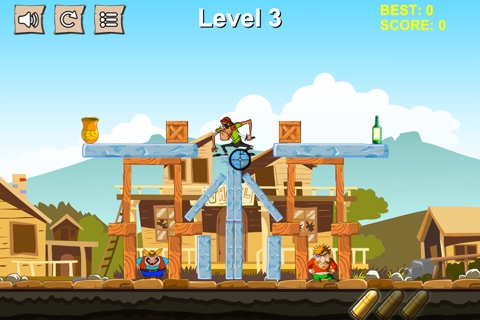 Cowboy Pixel Tower Free - Knock Them Off And Crush The Structure! screenshot 3