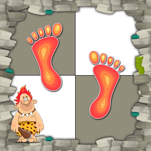 Caveman Step on the Lava Tile and Go Boom! iOS App