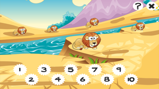 How to cancel & delete Savannah counting game for children: Learn to count the numbers 1-10 with safari animals from iphone & ipad 1