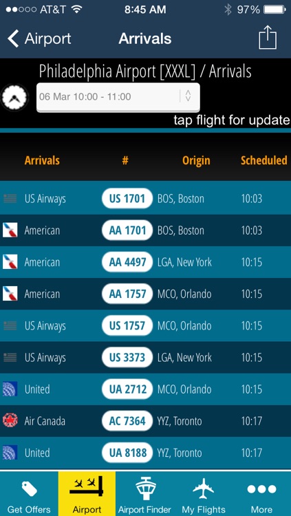 Philadelphia Airport - Flight Tracker PHL