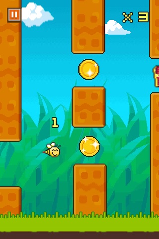 Flappy Bee - tap to flap screenshot 2
