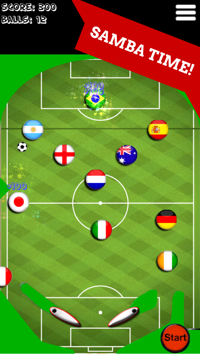 無料 サッカー ピンボール 2014年版 ブラジル  －ピンボールのチャンピオンになろう  そしてアーケードゲームでプレイしよう。のおすすめ画像2