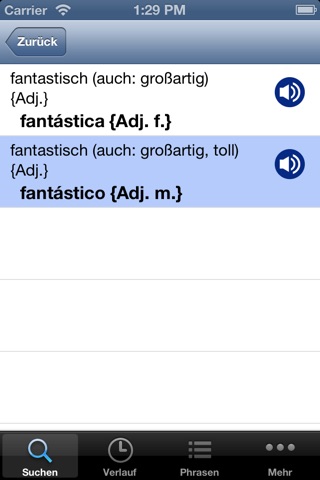 Deutsch Portugiesisch Wörterbuch mit Sprachausgabe screenshot 2