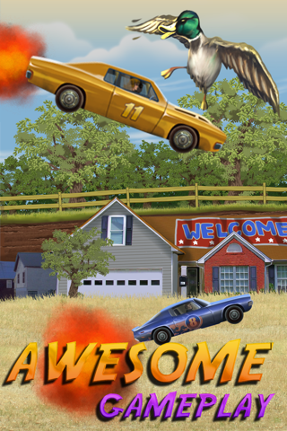 Abbeville Redneck Duck Chase - Turbo Car Racing Game screenshot 2