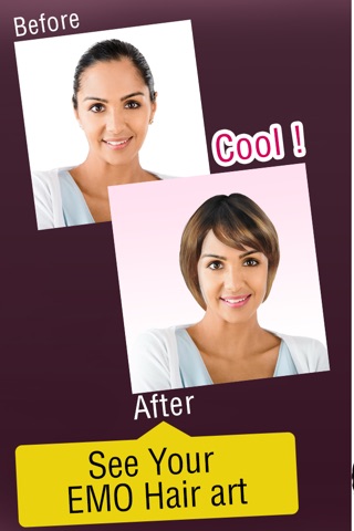Emo Fine Hairart PRO - Beautiful Virtual Hairstyle PRO Salon for Men & Women screenshot 2