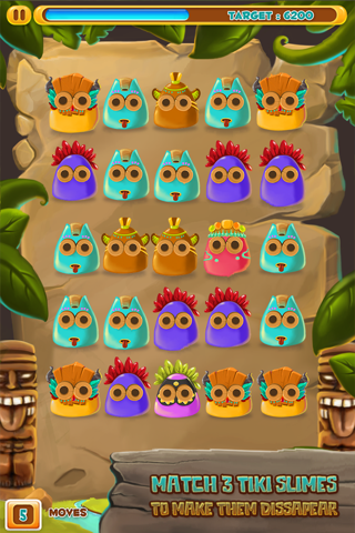 Tiki Slime Tribal Match Blast - Jungle Temple Voodoo Blitz Free App screenshot 4