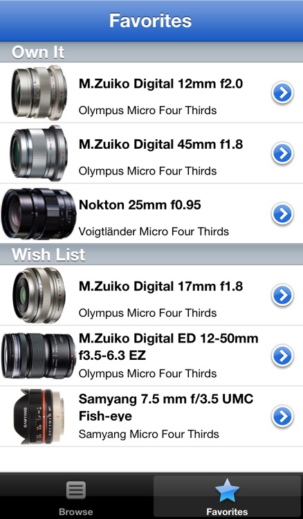 Olympus Lens Buddy - Lenses for Olympus cameras