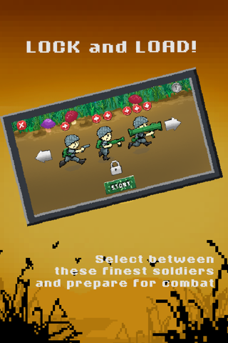 Army Mini Pixel Commando Brigade: Bug Killer Soldier Warriors screenshot 2
