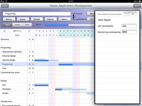 Cloud Gantt(簡単スケジュール管理) screenshot 3