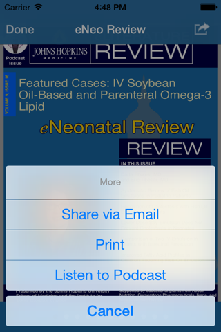 eNeonatal Review screenshot 2