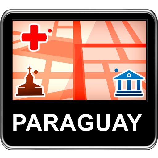 Paraguay Vector Map - Travel Monster icon