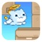Tap Tap Cat is a fun, challenging game of skill where you fly through a box filled world and dodge your way to success