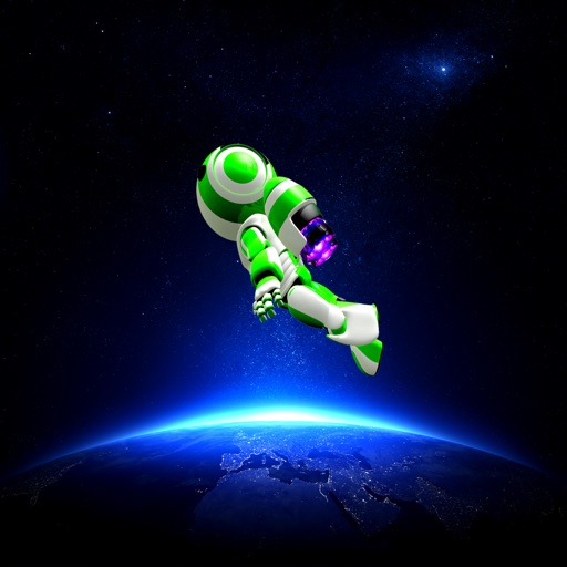 Angry Spaceman Free - Zero Gravity Space Flying Pou Space Game