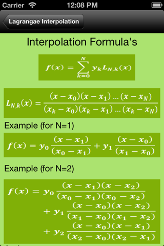 Interpolation Calc screenshot 3