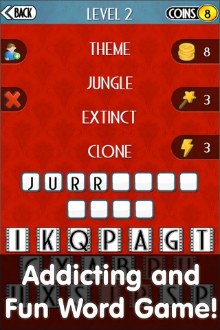 Just Four Words - Movie Edition, Word Game to keep you Guessing screenshot 3