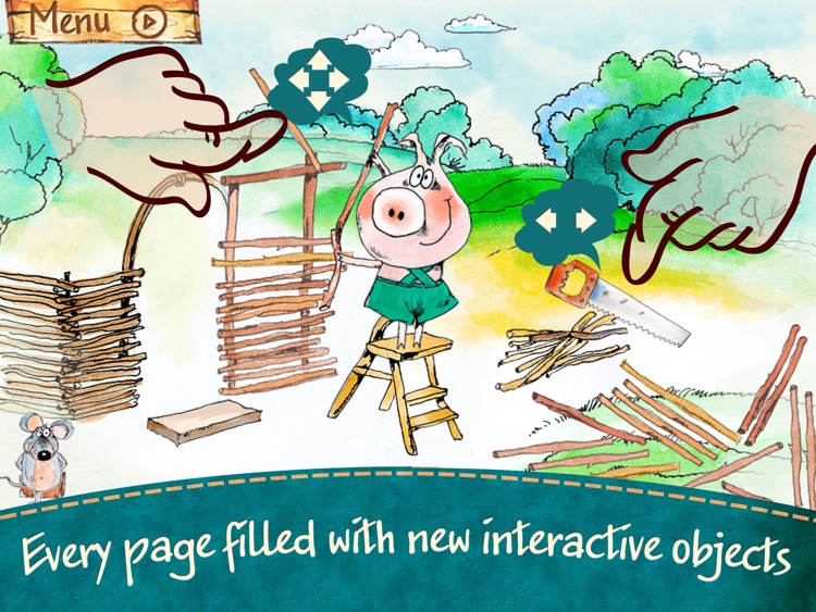 The Three Little Pigs - an interactive fairy tale for kids