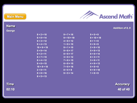 Flash Card Math for iPad screenshot 3