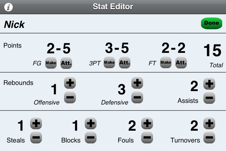 My Box Score - Basketball Stat Keeper
