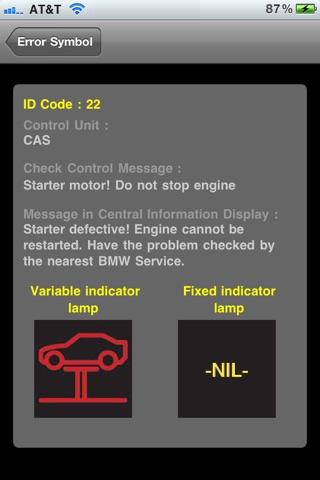 WARNING LIGHT FOR BMW CARS screenshot 2