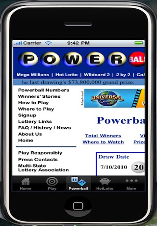 LotteryNumbersApp screenshot 3