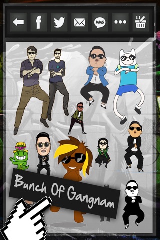 Emoji Gangnam : Animated 3D Gangnam Emoticons screenshot 4