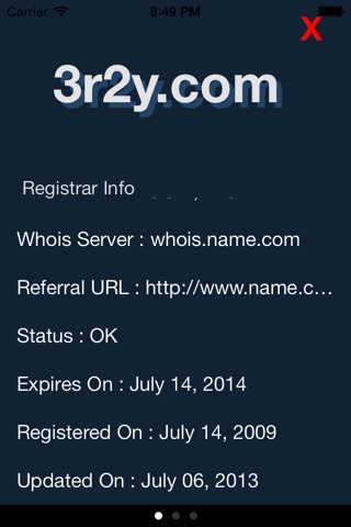 WHOIS tool screenshot 2