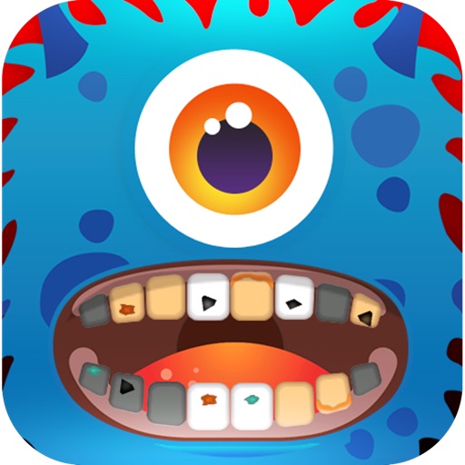 Monster Dentist Office - Little Makeover of Hairy Face With Messy Teeth - Salon Games Icon