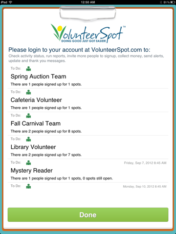 Clipboard by VolunteerSpot screenshot