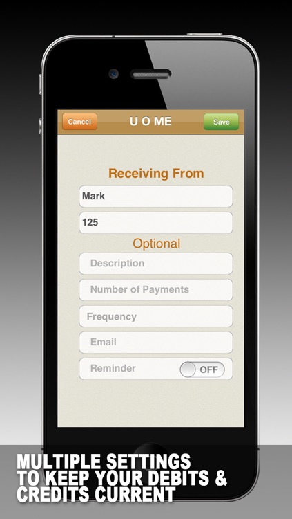 U O ME - notifications, reminders, backup