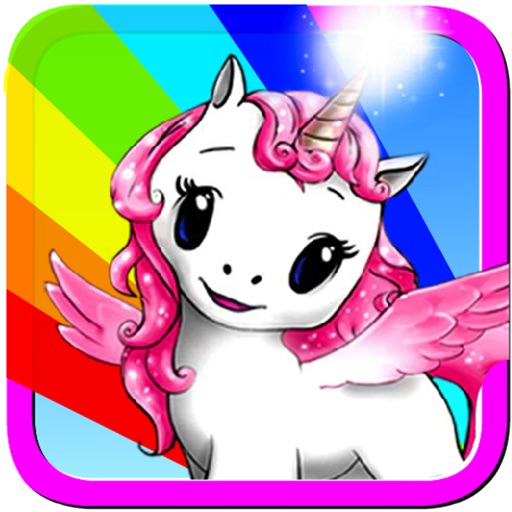 Unicorn Rainbow Ride Icon