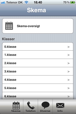 SkoleInfo screenshot 2