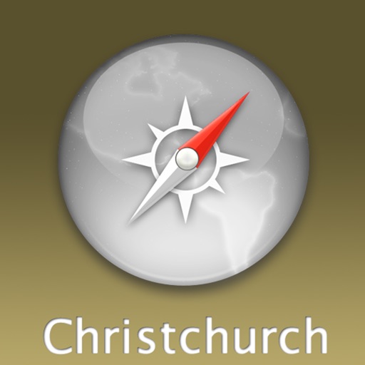 Christchurch Travel Map (New Zealand)