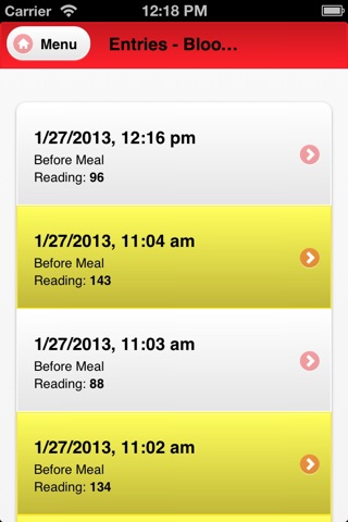 Blood Sugar Tracking screenshot 4