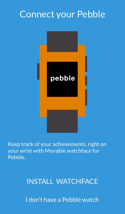 Activity Tracker - Movable for Pebble Wrist Watch, Count Steps, Distance, Calories, & Walking