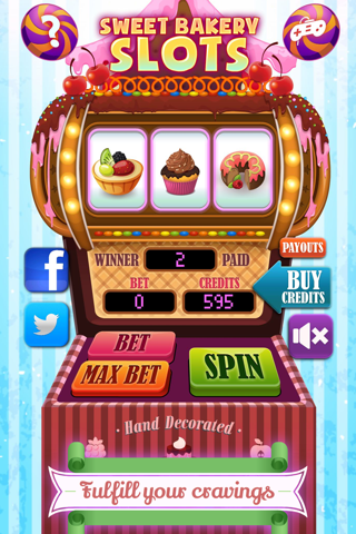 A Sweet Bakery Casino Slots Machine - Big Dessert Jackpot! screenshot 2