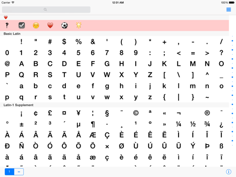 Unicode Speciale Tekens Vrij App Voor Iphone Ipad En Ipod Touch Appwereld