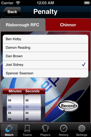 Rugby Reporter Pro screenshot 2