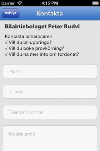 Bilaktiebolaget Peter Rudvi screenshot 3