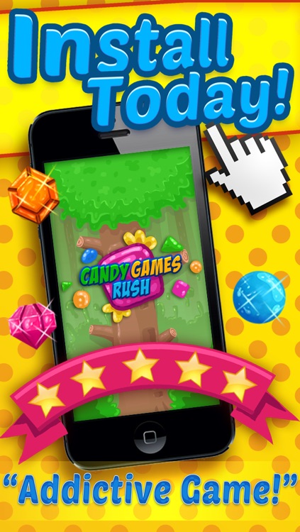 Jewel Games Candy Edition - Play Cute Match 3 Blitz Game For Kids HD FREE screenshot-4