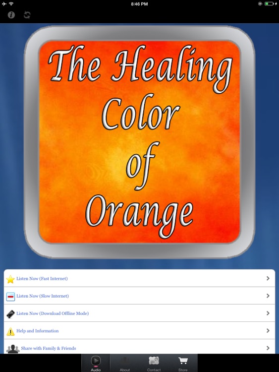 Healing Color Of Orange for iPad