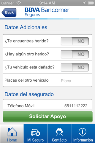AutoAlerta BBVA Bancomer versión iPhone screenshot 4