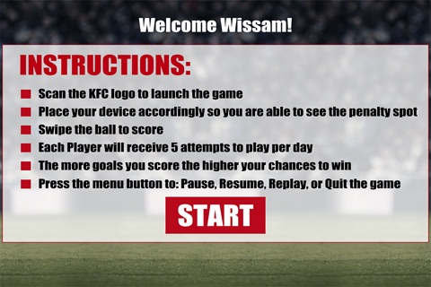 KFC Football Challenge screenshot 2