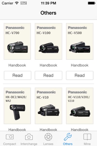 Panasonic Camera Handbooks - with Lens and Camcorders screenshot 4